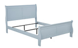 Louis Philip Blue Bedroom Group Queen bed