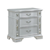 Atlas Silver 4-Piece (King Bed, Dresser, Mirror, Nightstand)