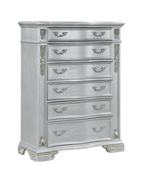 Atlas Silver 5-Piece (King Bed, Dresser, Mirror, Nightstand, Chest)