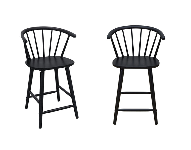 Janna Counter Height Stool-Black