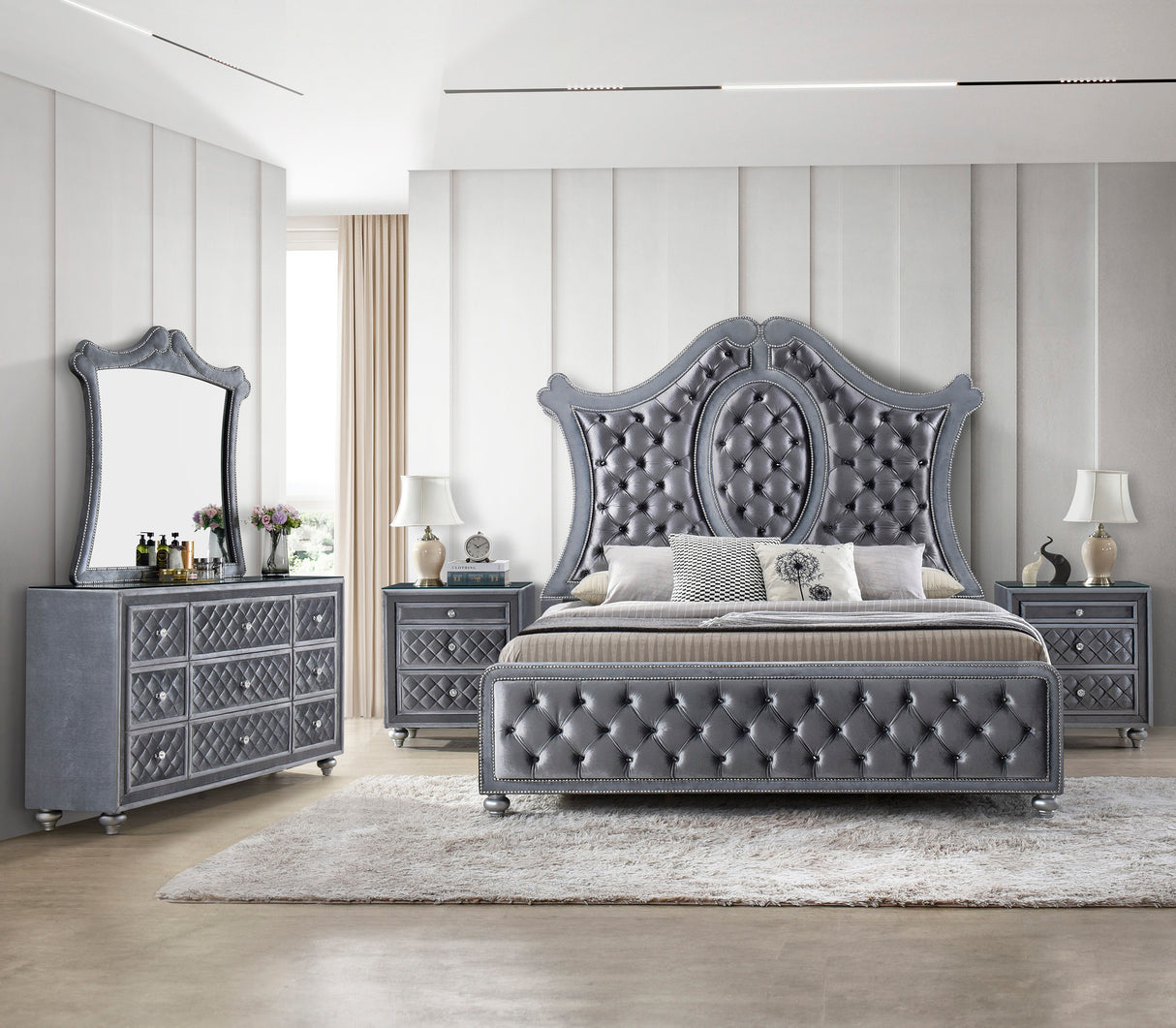 Cameo Panel Bedroom Group set