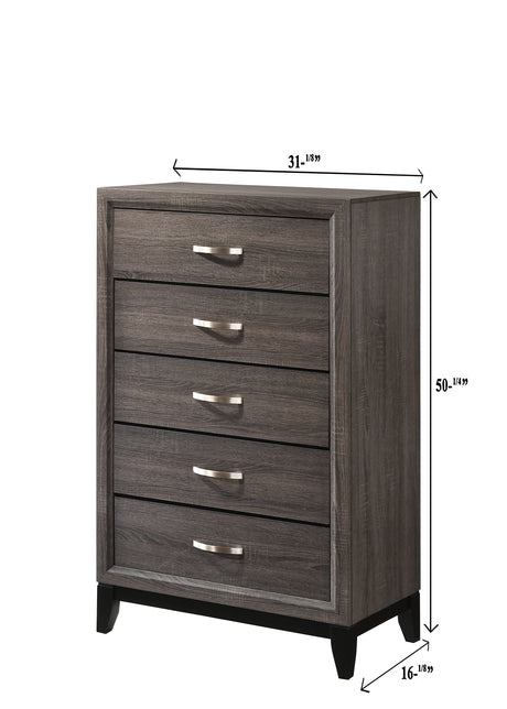 Akerson Grey Bedroom Group chest