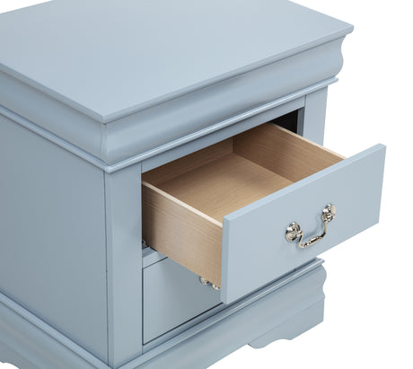 Louis Philip Blue Bedroom Group nightstand