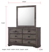 Coralee Dresser - Grey