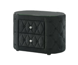 Voltare Fireplace/TV Nightstand - Black
