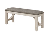 Maribelle 6p with Bench Chalk Warmgrey