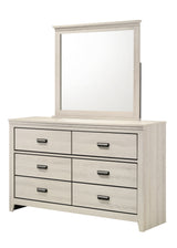 Carter Bedroom Group White dresser and mirror