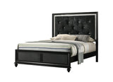 Lila Black Bedroom Group Queen bed