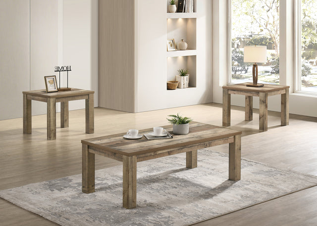 Theo 3pk Coffee Table Set-Reclaimed Wood