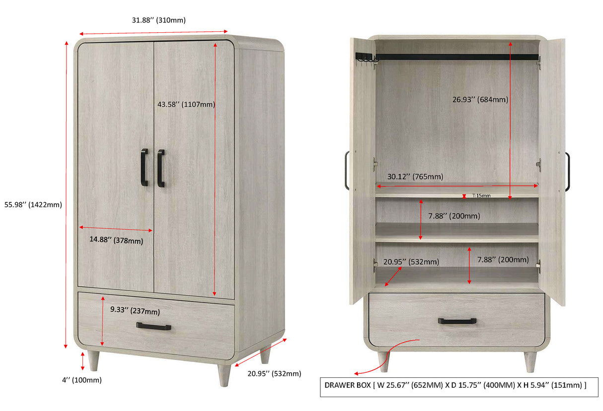 Nyomi Bedroom Set White
