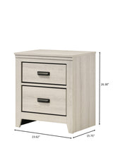 Carter Bedroom Group White nightstand