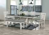 Maribelle 6p with Bench Chalk Warmgrey