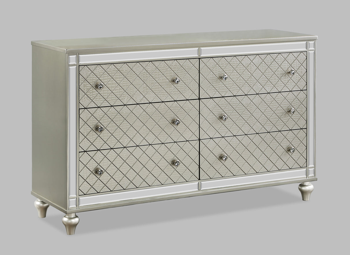 Cristian Bedroom Group Champagne dresser
