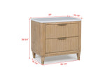 Kara Bedroom Set - Cerused Natural