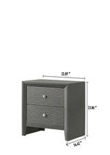 Denker Gunmetal Bedroom Group nightstand