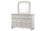 Carson Dresser with Hidden Drawer - White Washed