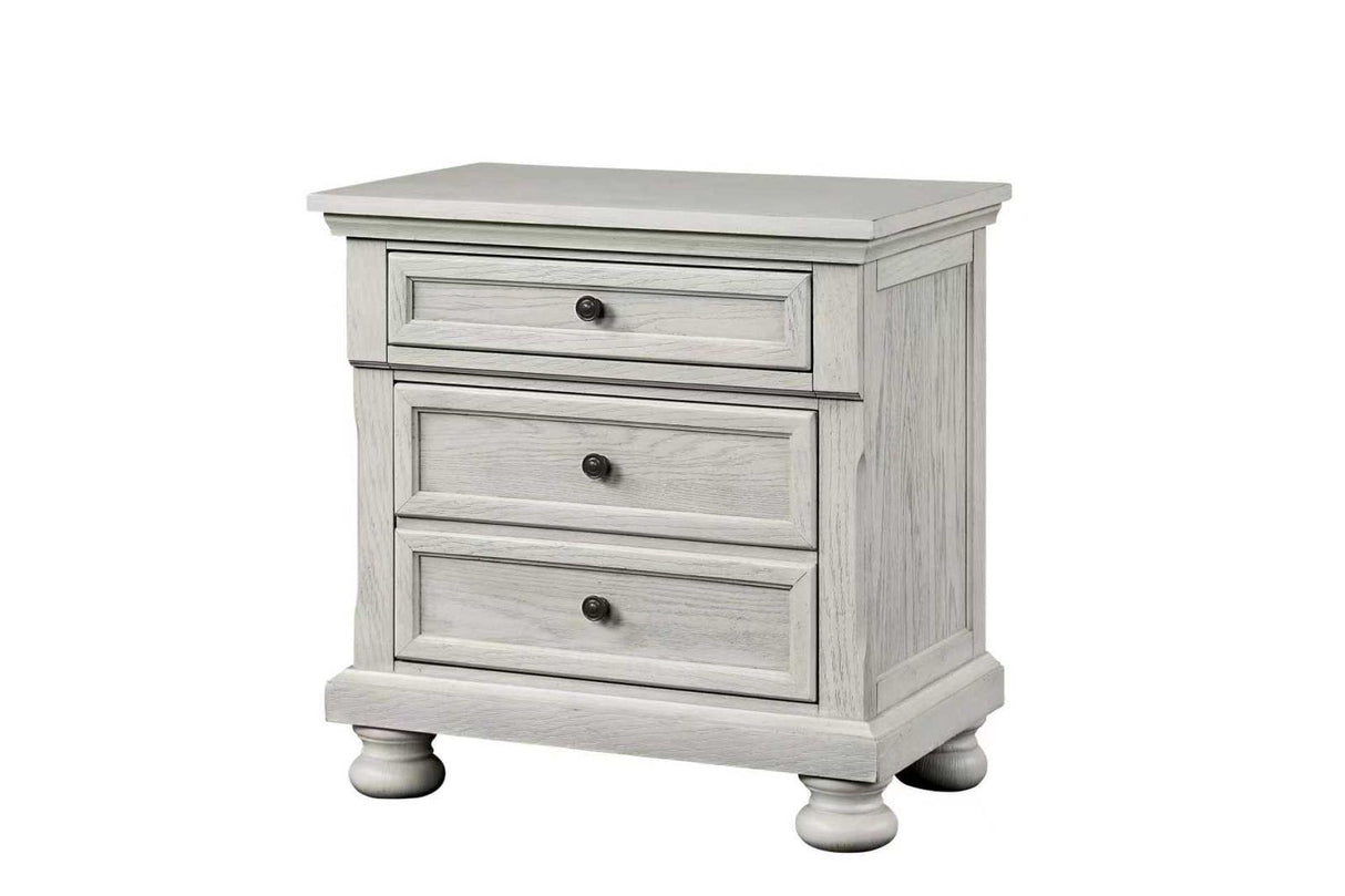 Carson Dresser with Hidden Drawer - White Washed