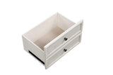 Carson Dresser with Hidden Drawer - White Washed