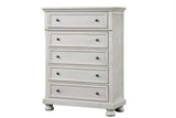 Carson Dresser with Hidden Drawer - White Washed