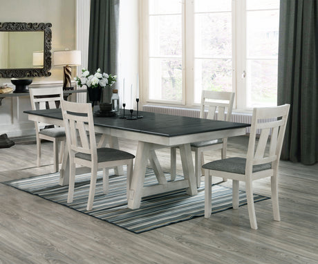Maribelle 6p with Bench Chalk Warmgrey