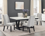 Varley Marble Table/Wing Chairs,Bench