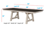 Maribelle 6p with Bench Chalk Warmgrey