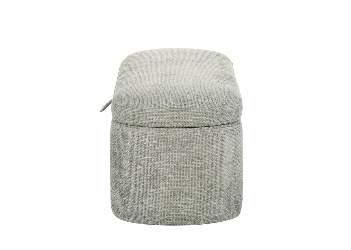 Philipa Storage Bench-L.Grey Tweed