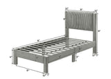 Lucia Bed Frame Light Gray