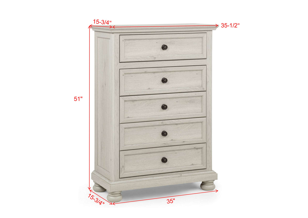Claribelle Bedroom Group White chest
