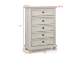 Claribelle Bedroom Group White chest
