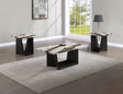 Adea 3pk Cocktail Set Brown Faux Marble