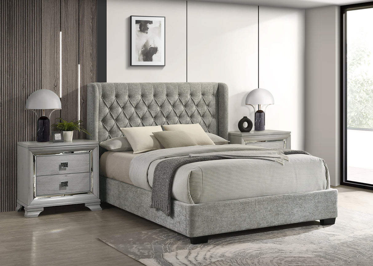 Daphne Bed - Light Grey
