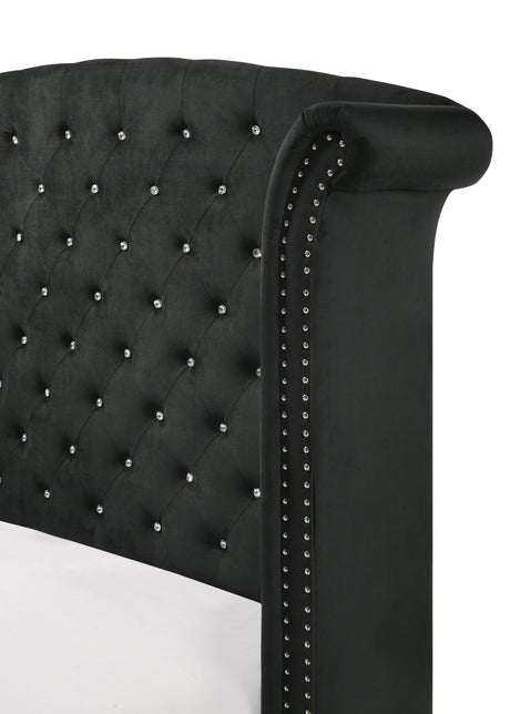 Lucinda Bedroom Group Black Queen bed