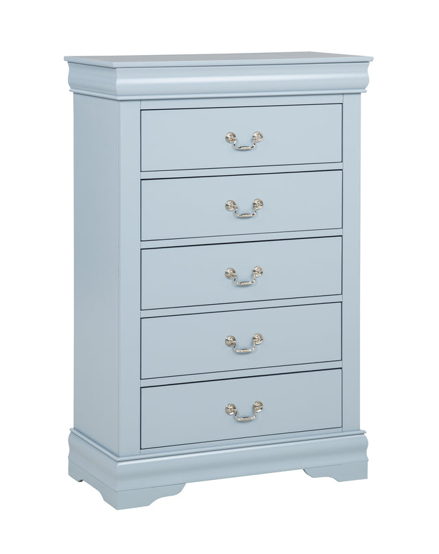 Louis Philip Chest - Blue