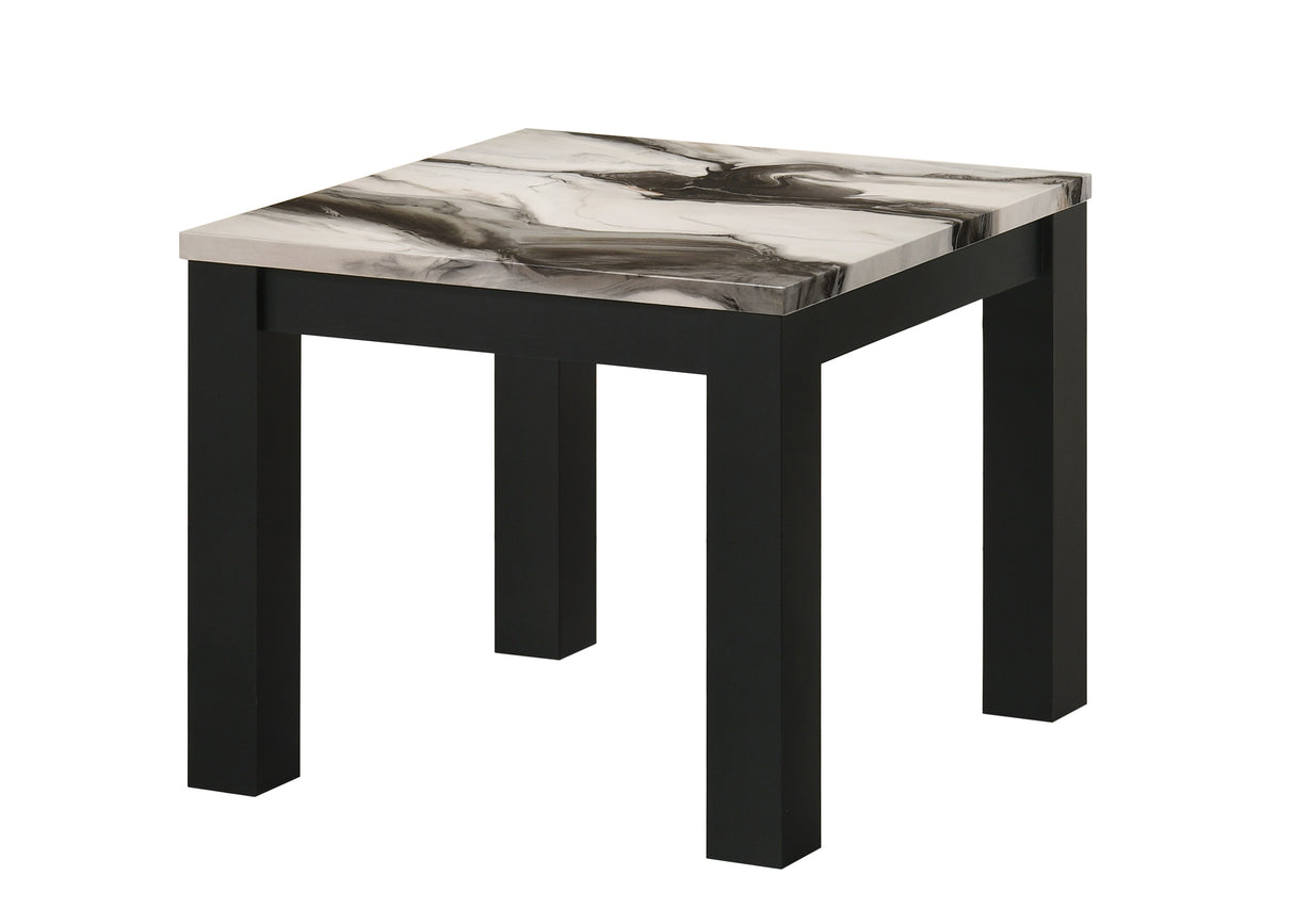 Ivy 3-Piece Cocktail Set Faux Marble Brown
