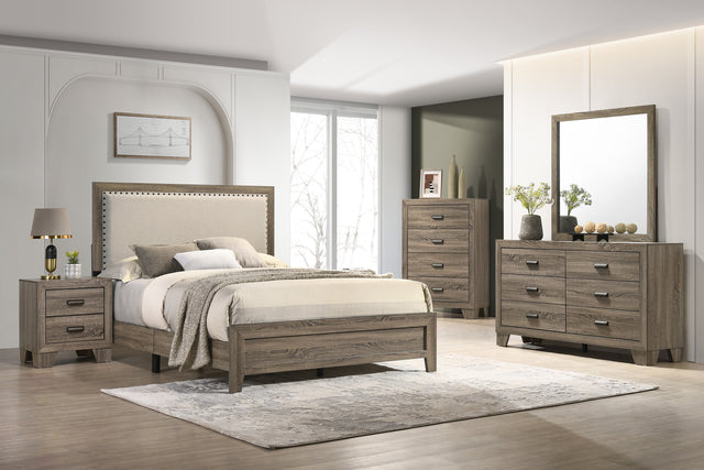 Millie Upholstered Bed Group Grey