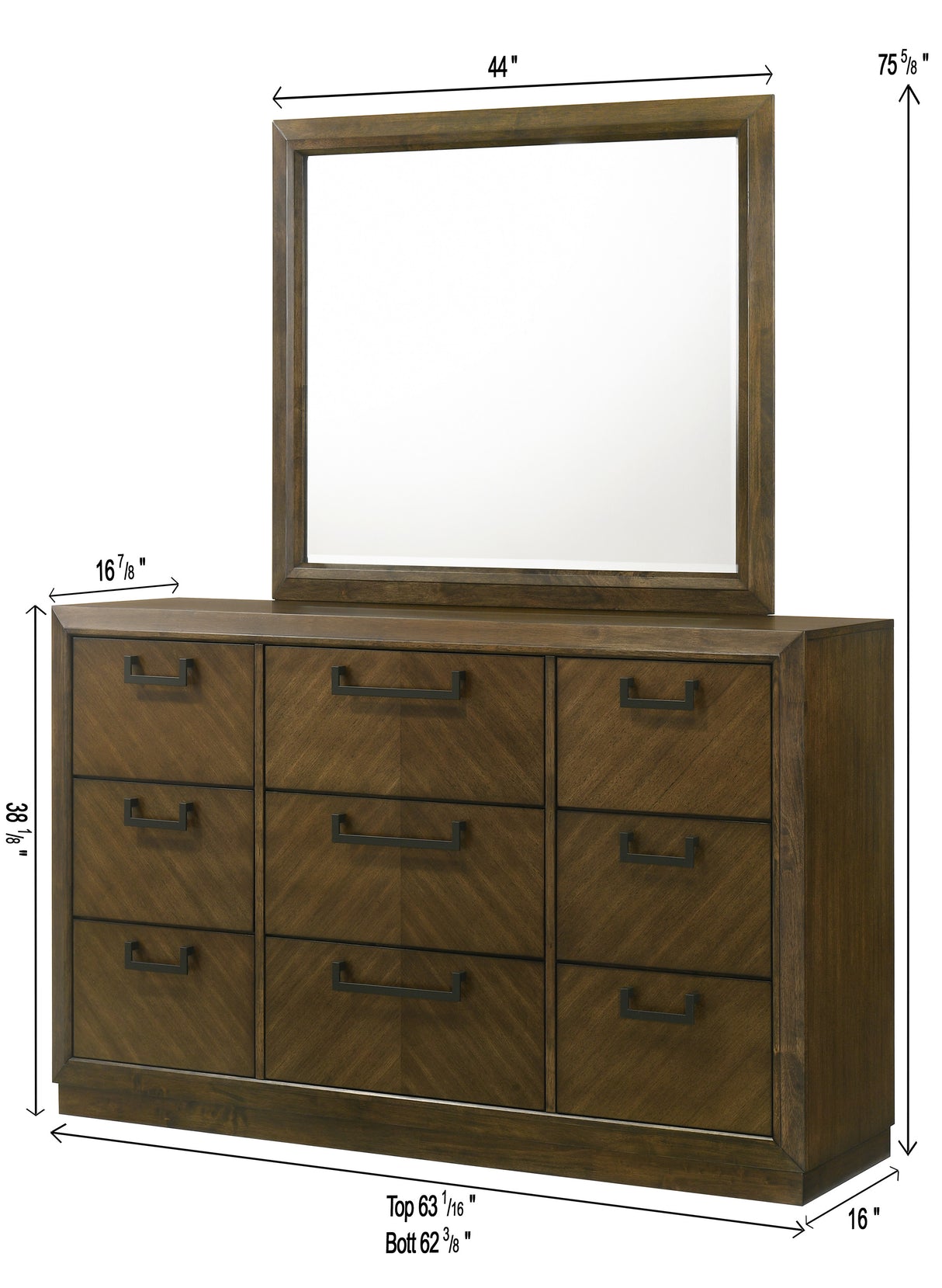 Lakecrest Bedroom Group dresser and mirror