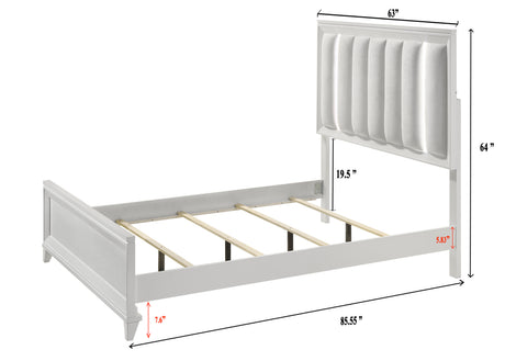 Cressida Bedroom Group White Queen bed
