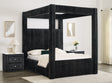 Carla Canopy Bed Black