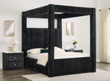 Carla Canopy Bed Black