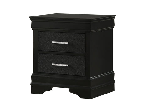 Amalia Black Bedroom Group nightstand