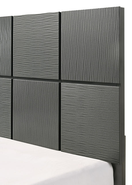 Denker Gunmetal Bedroom Group