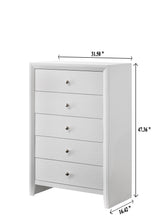 Evan White Bedroom Group chest