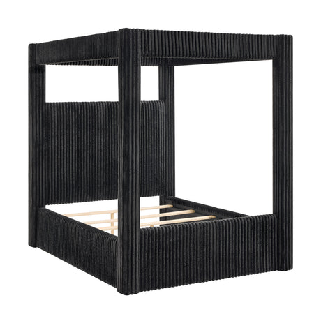Carla Canopy Bed Black