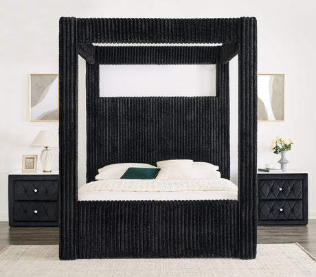 Carla Canopy Bed Black