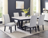 Varley Marble Table/Wing Chairs,Bench