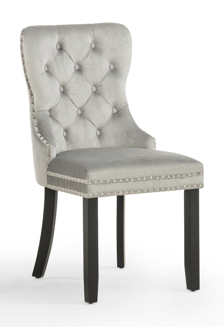 Arabella Accent Chair L.Grey Velvet