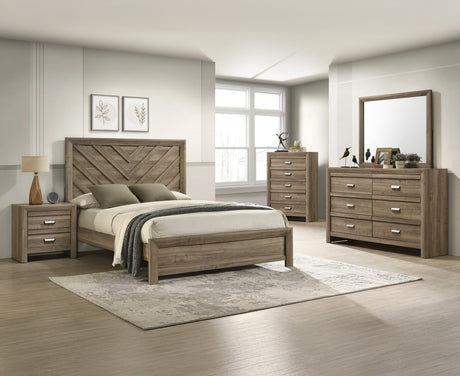 Valor Bedroom Set Light Brown