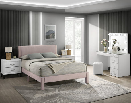 Lucia Bed Frame Pink