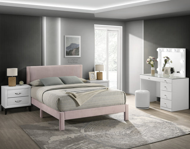 Lucia Bed Frame Pink